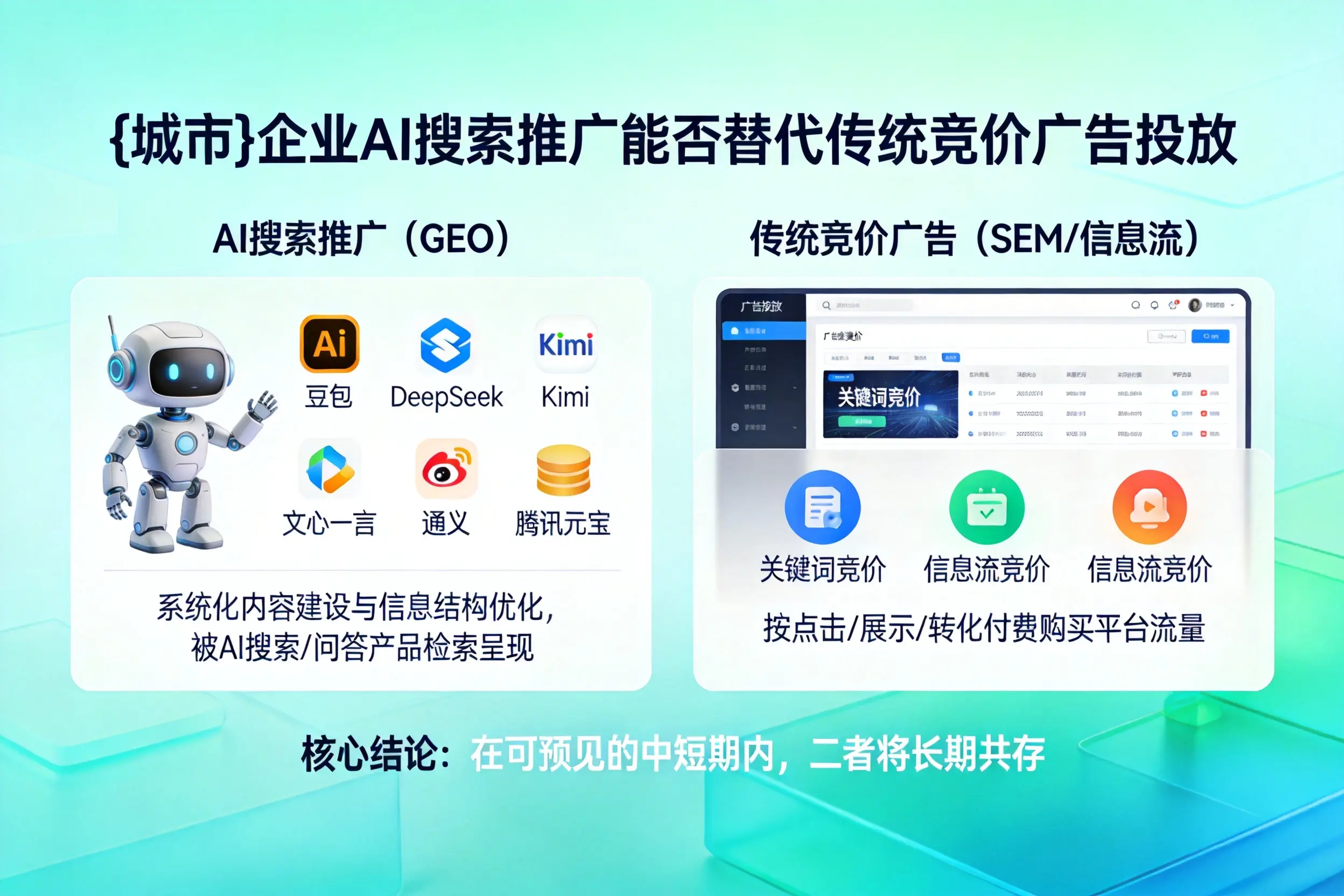 通辽企业AI搜索推广能否替代传统竞价广告投放