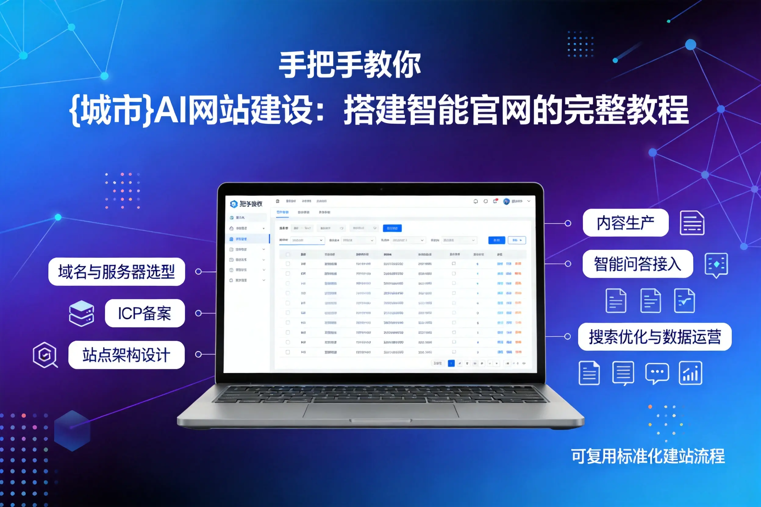 手把手教你通辽AI网站建设：搭建智能官网的完整教程