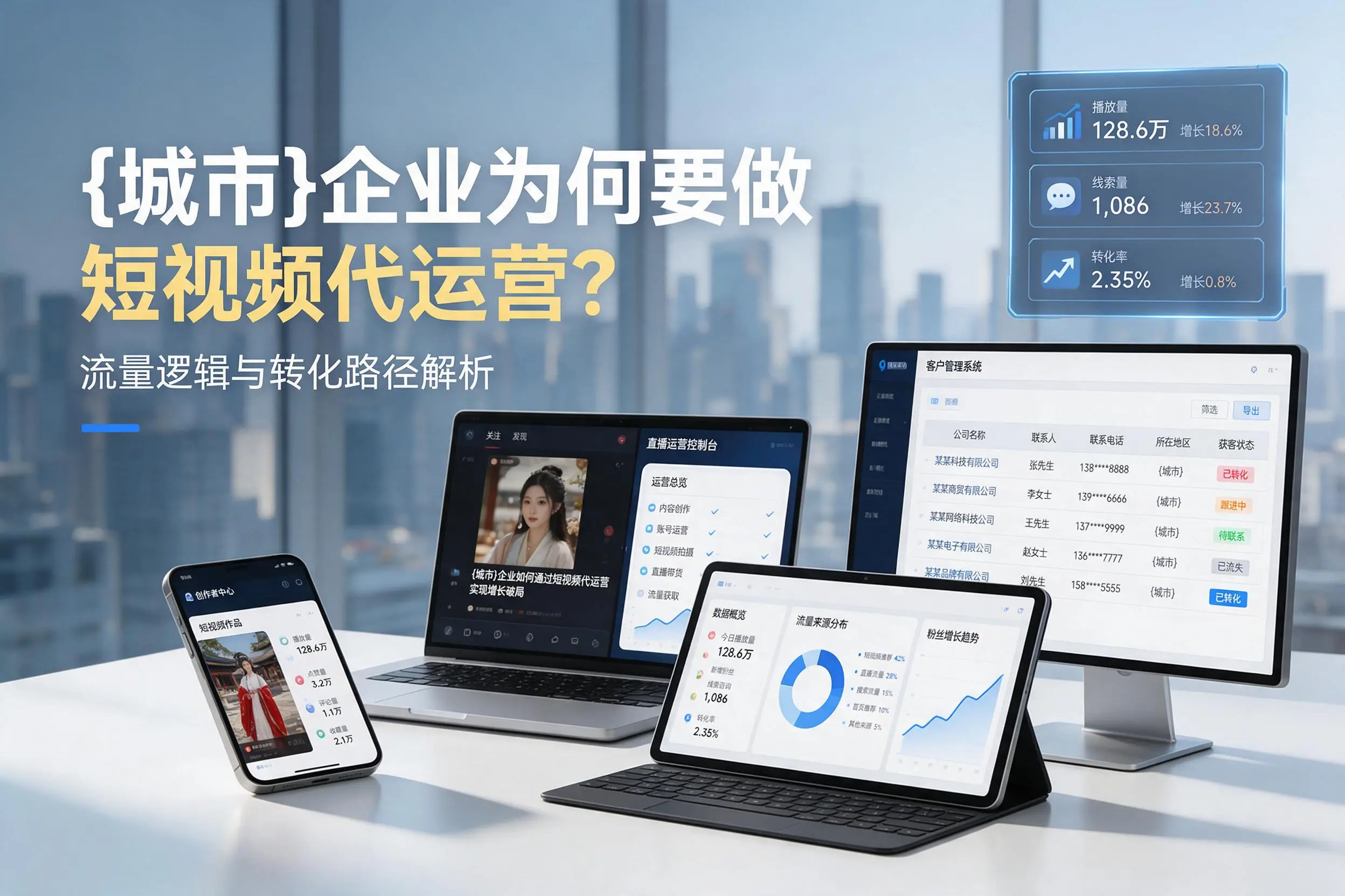通辽企业为何要做短视频代运营?流量逻辑与转化路径解析
