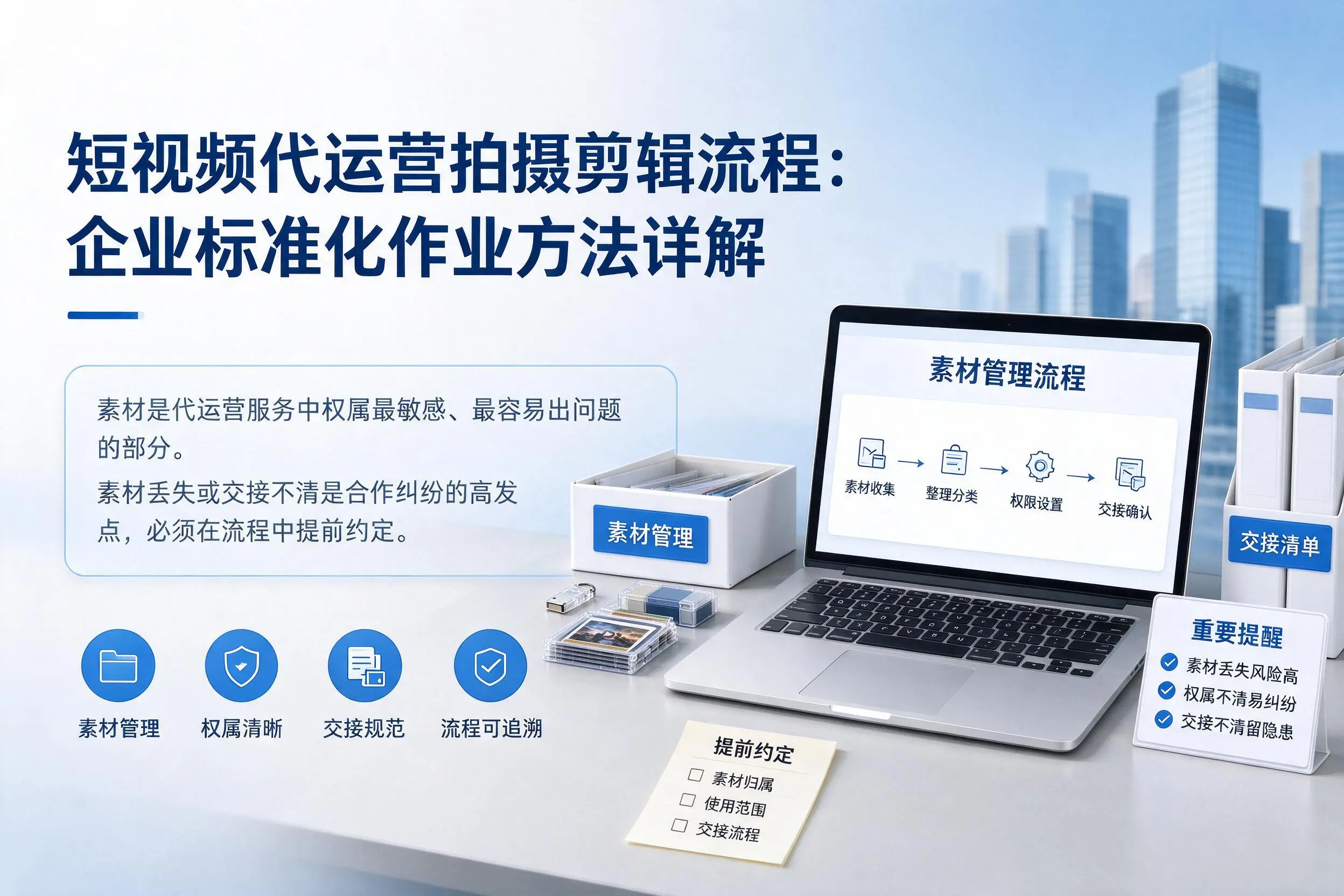 短视频代运营拍摄剪辑流程:通辽企业标准化作业方法详解