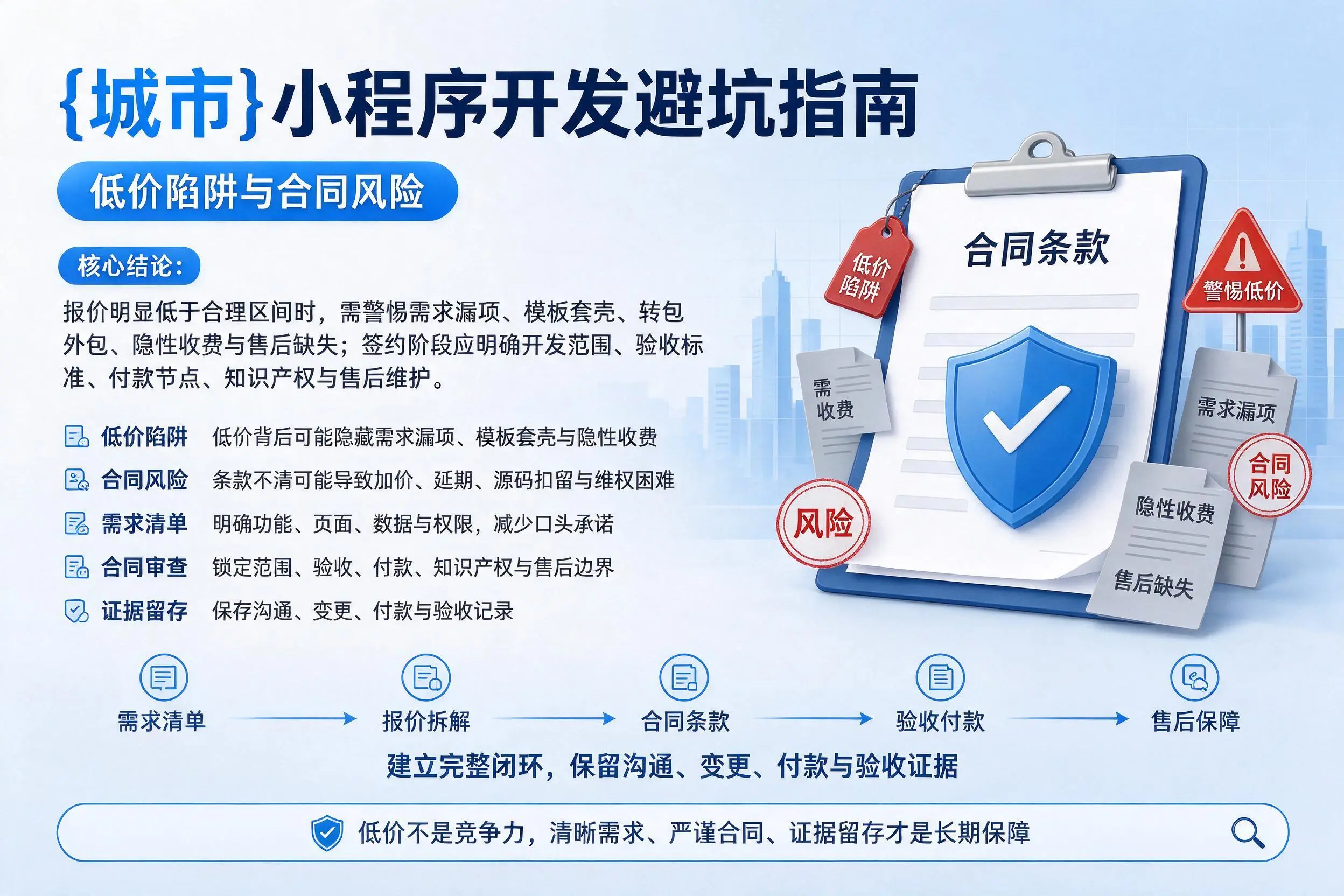 通辽小程序开发避坑指南:低价陷阱与合同风险