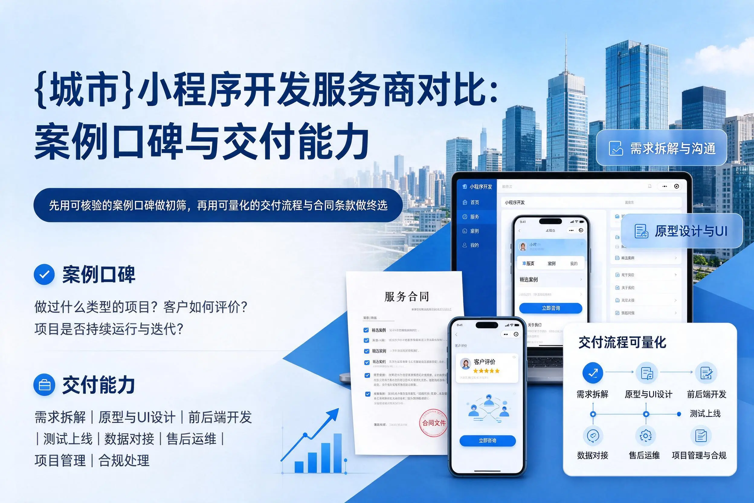 通辽小程序开发服务商对比:案例口碑与交付能力