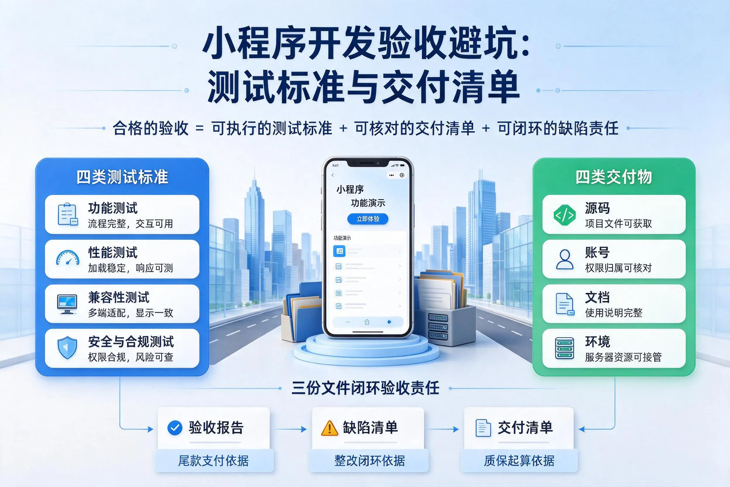 通辽小程序开发验收避坑：测试标准与交付清单