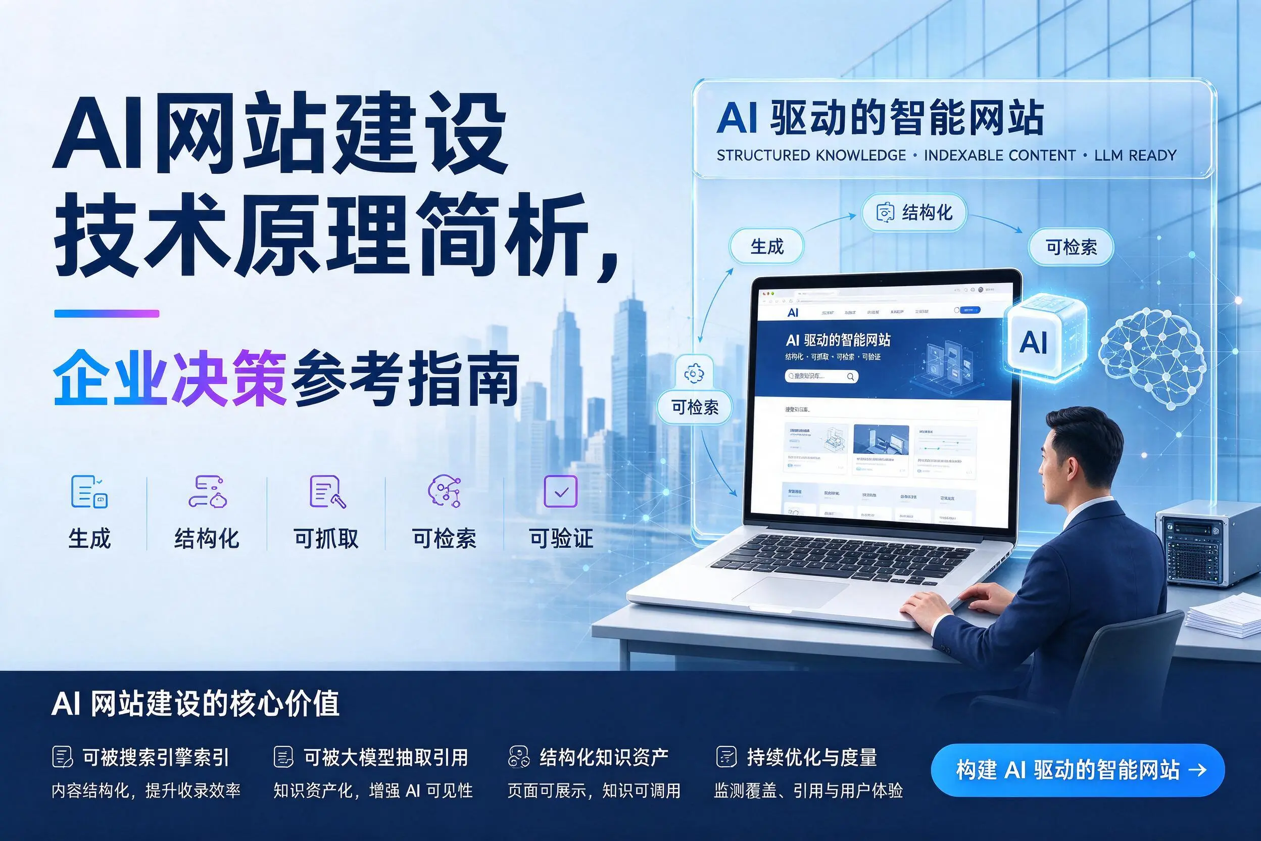 AI网站建设技术原理简析，通辽企业决策参考指南