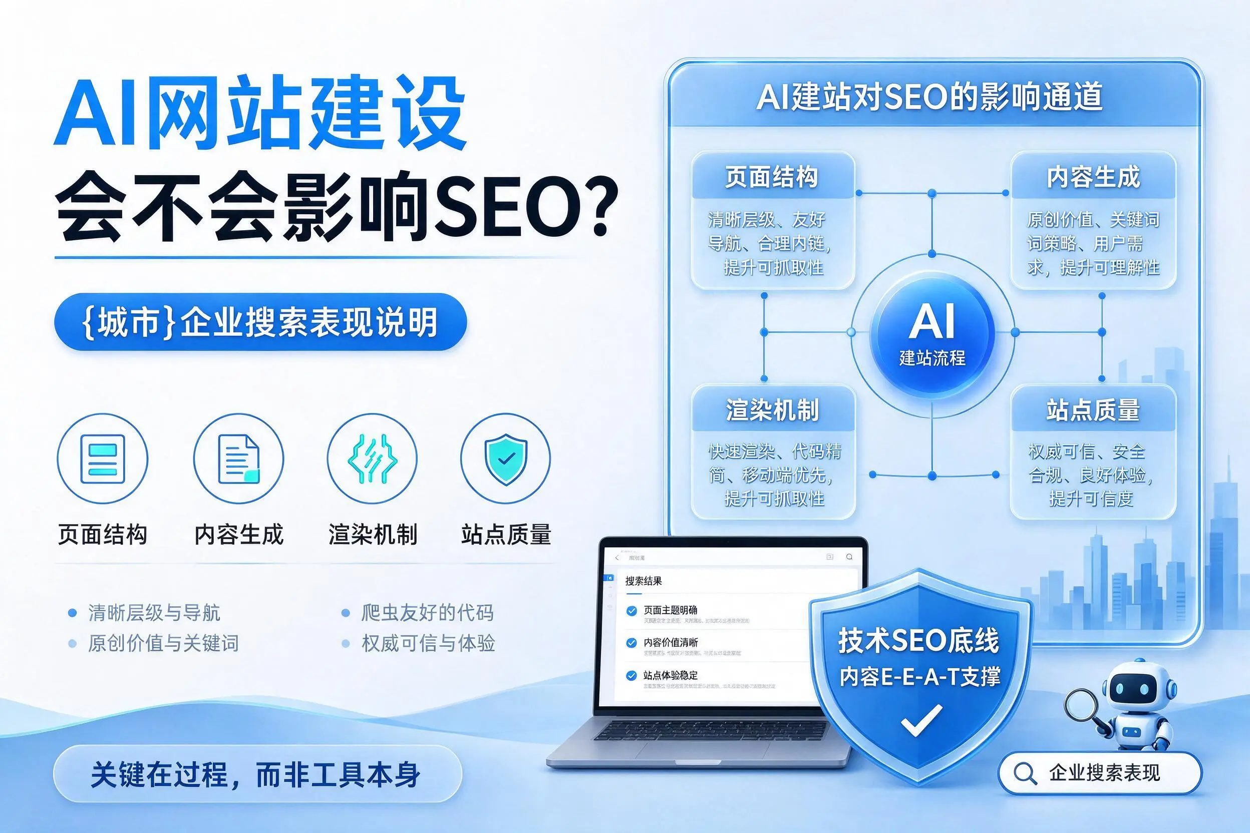 AI网站建设会不会影响SEO?通辽企业搜索表现说明