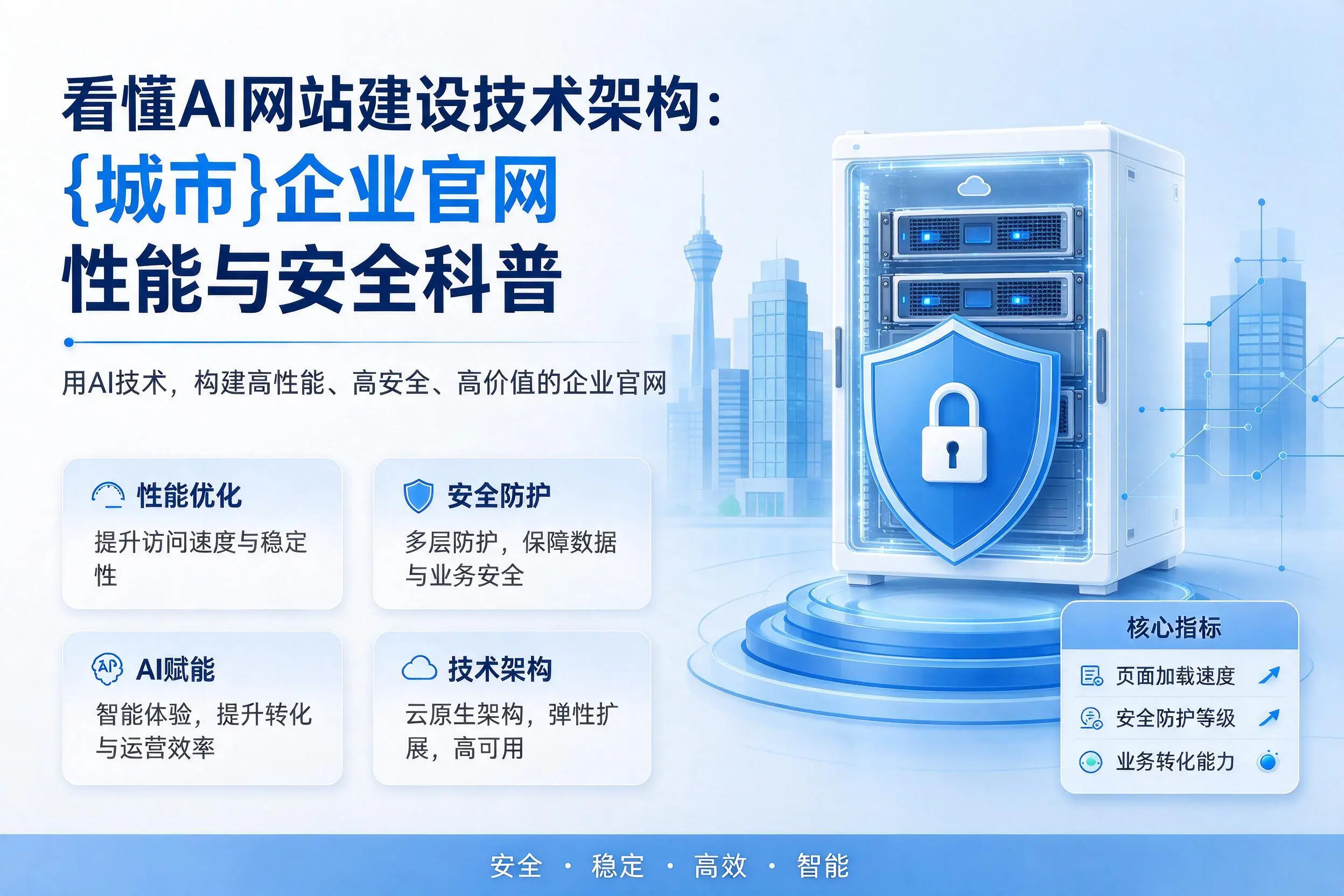 看懂AI网站建设技术架构：通辽企业官网性能与安全科普