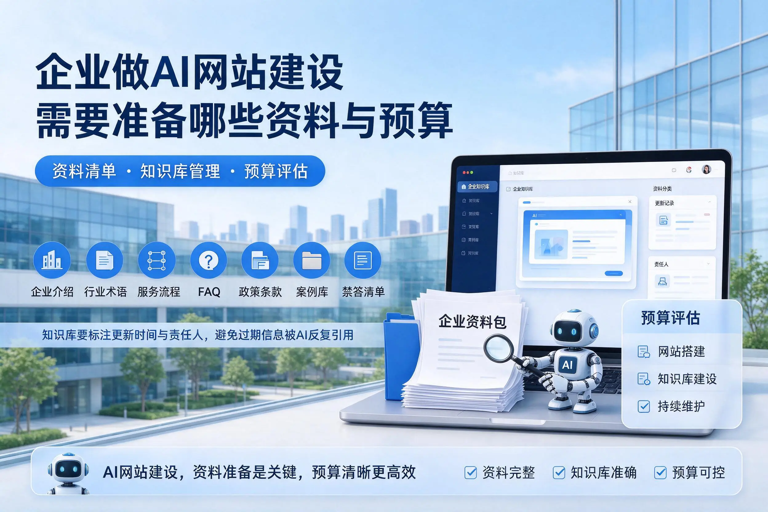 通辽企业做AI网站建设需要准备哪些资料与预算